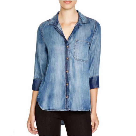 Bella Dahl Tops - BELLA DAHL CHAMBRAY BUTTON-DOWN SHIRT